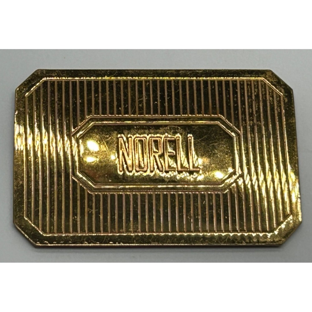 Vintage 60s NORELL Gold Tone Compact Mirror Vanity Collectible